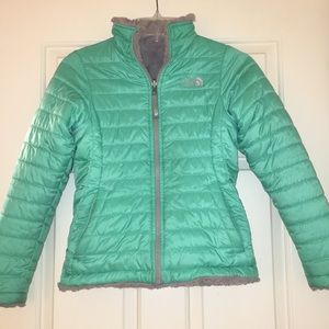 girls reversible north face jacket